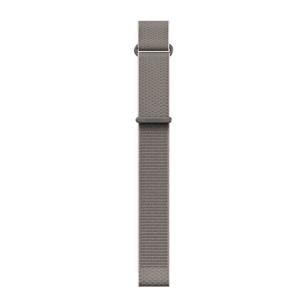 Garmin QuickFit 20 mm ComfortFit kangasranneke lyhyt viileänharmaa/vaaleanpunainen 010-14501-03