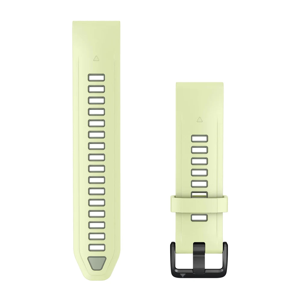 Garmin QuickFit 20 mm silikoniranneke sitruunankeltainen/pajunvihreä 010-14506-01