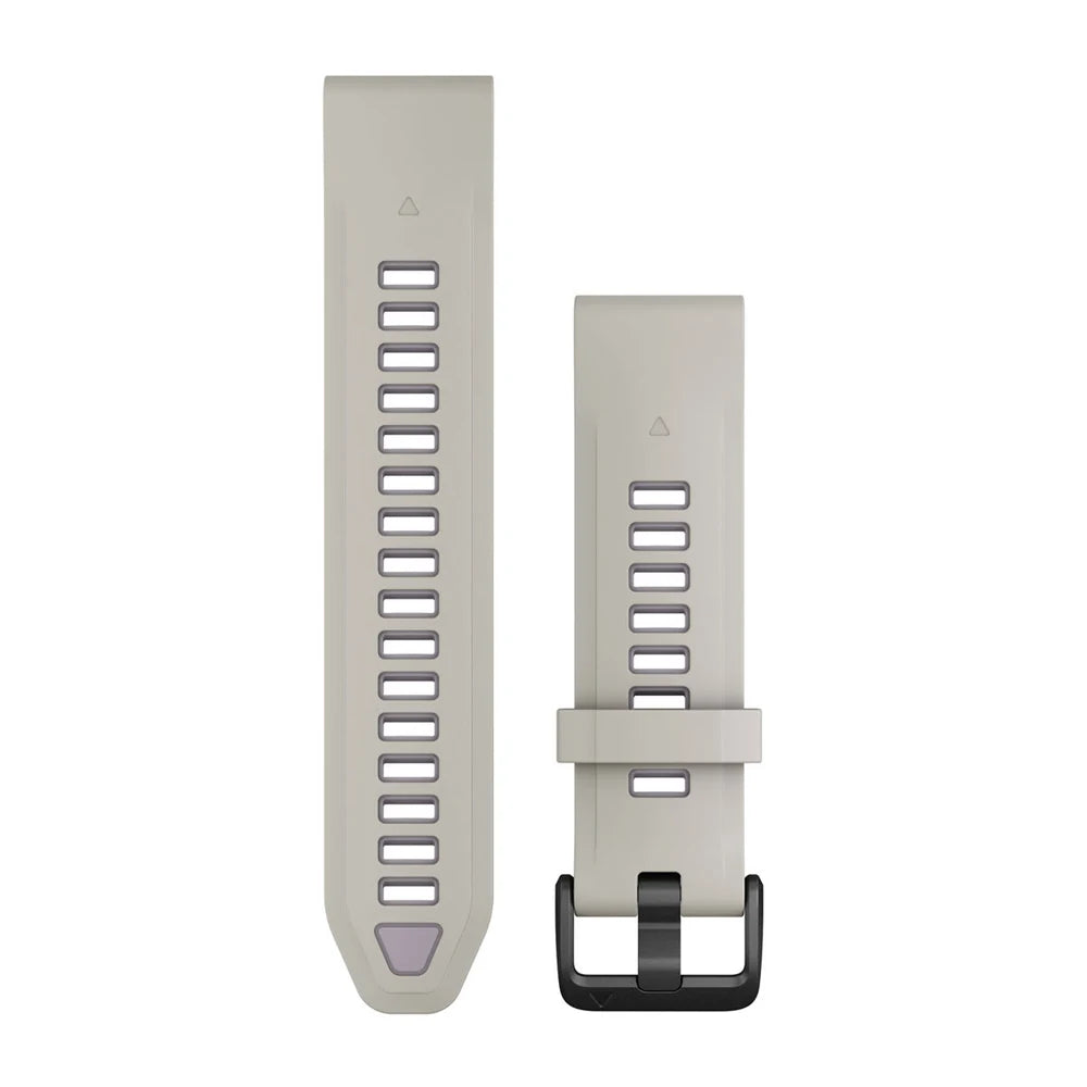 Garmin QuickFit 20 mm silikoniranneke sumunharmaa/laventeli 010-13391-03