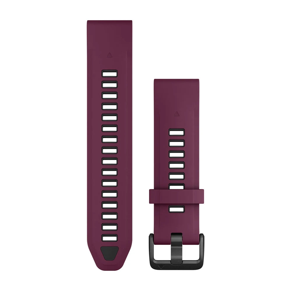 Garmin QuickFit 20 mm silikoniranneke viininpunainen/grafiitinharmaa 010-13391-04