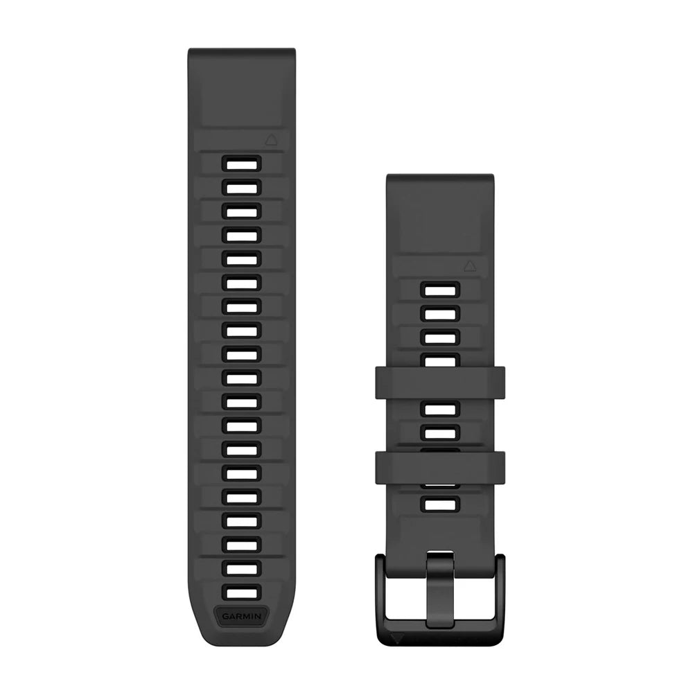 Garmin QuickFit 22 mm silikoniranneke grafiitinharmaa/musta 010-13392-10