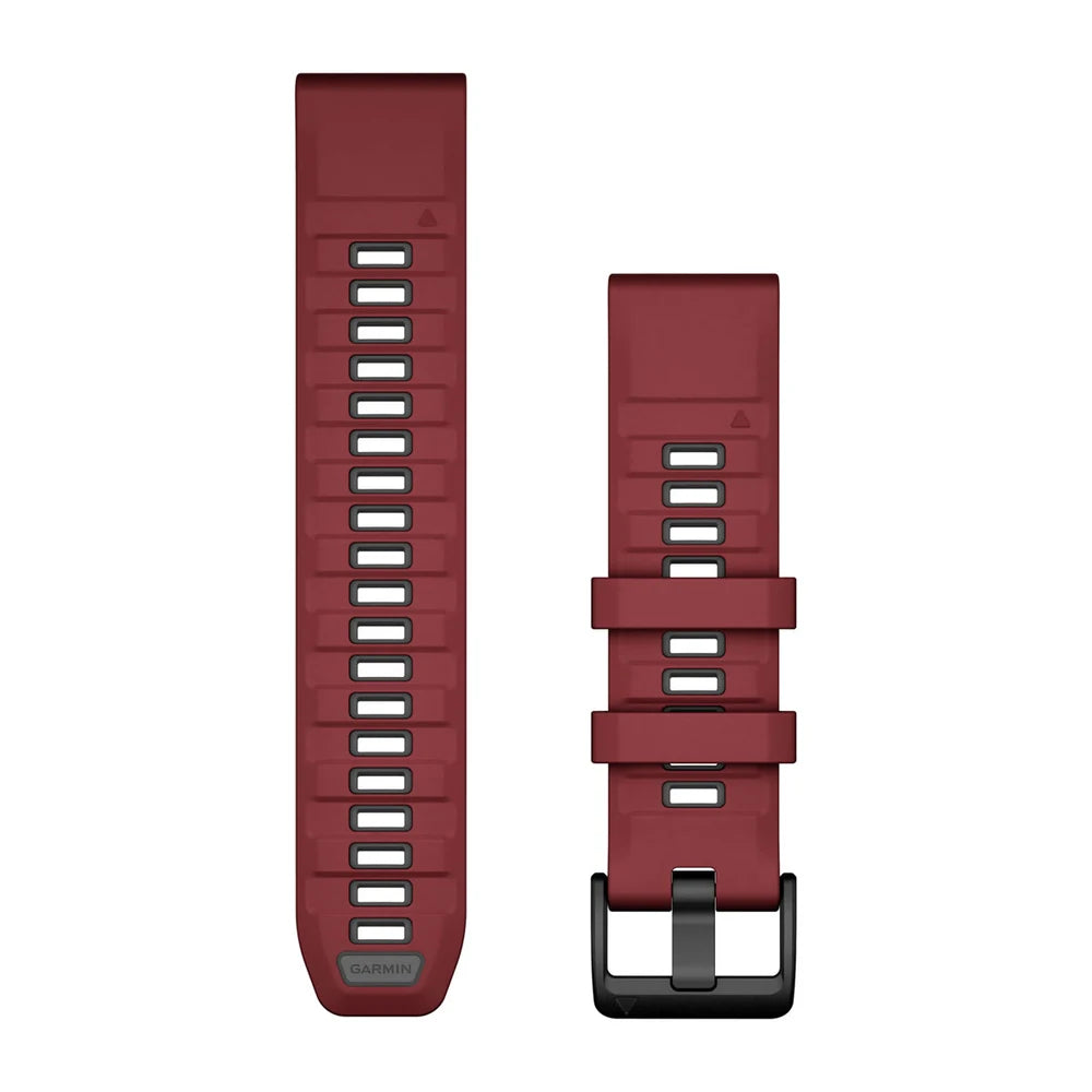 Garmin QuickFit 22 mm silikoniranneke marsalanpunainen/grafiitinharmaa 010-13392-06