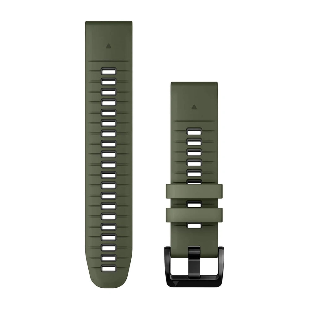 Garmin QuickFit 22 mm silikoniranneke sammalenvihreä/grafiitinharmaa 010-13280-07