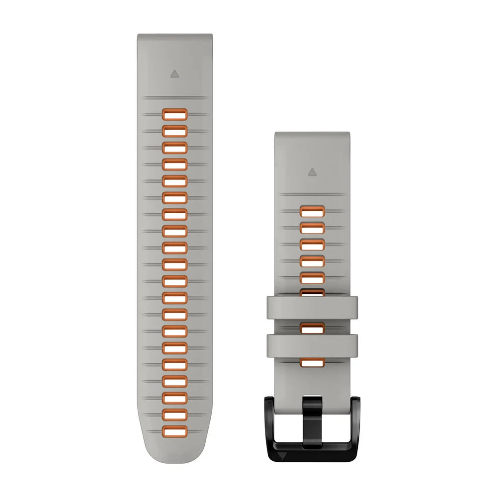 Garmin QuickFit 22 mm silikoniranneke sumunharmaa/oranssi 010-13280-02
