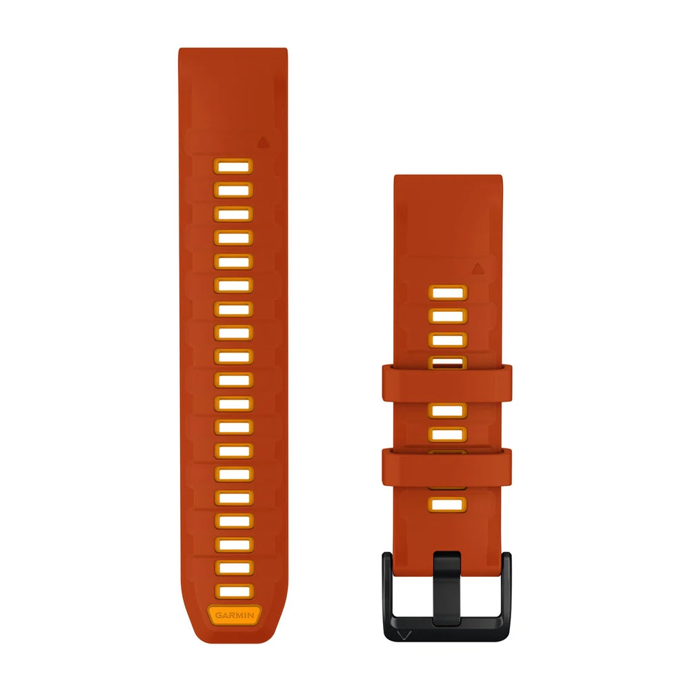 Garmin QuickFit 22 mm silikoniranneke syksyn oranssi/kirkkaanoranssi 010-14507-03