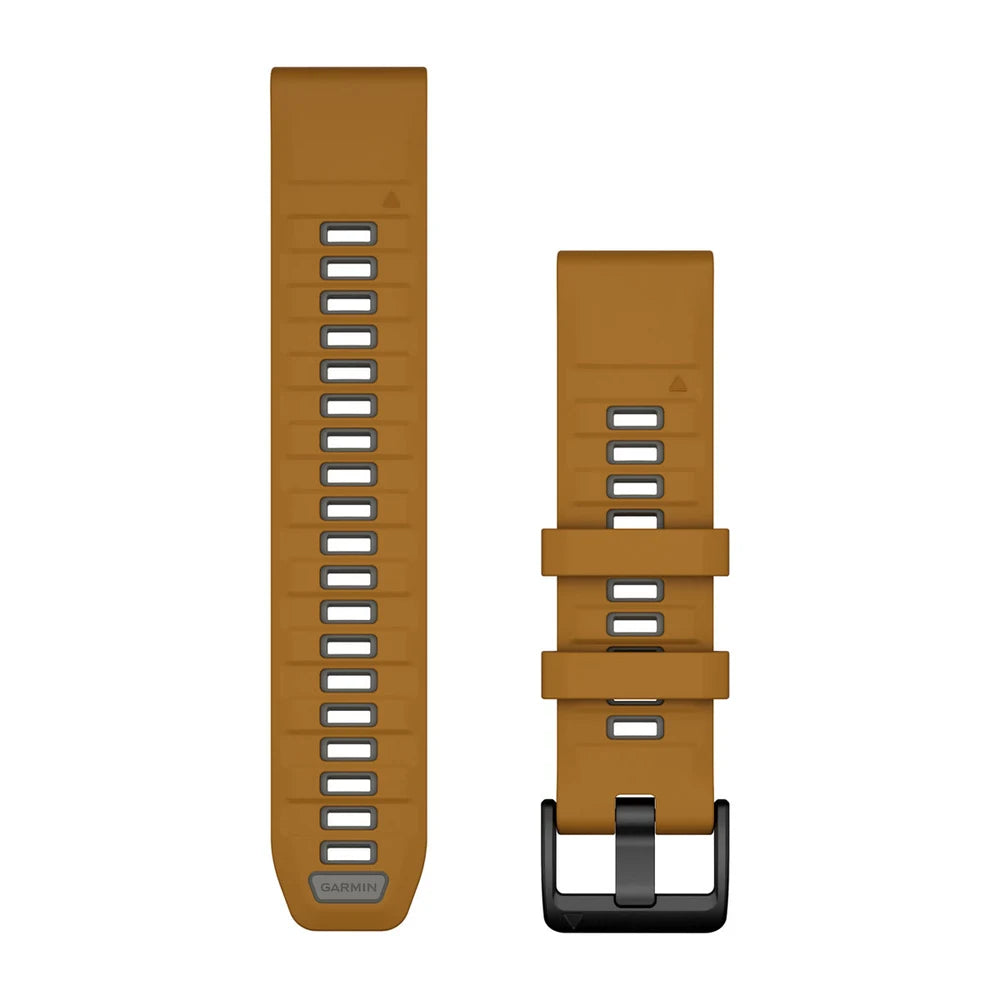Garmin QuickFit 22 mm silikoniranneke syksyn oranssi/kivenharmaa 010-13392-03