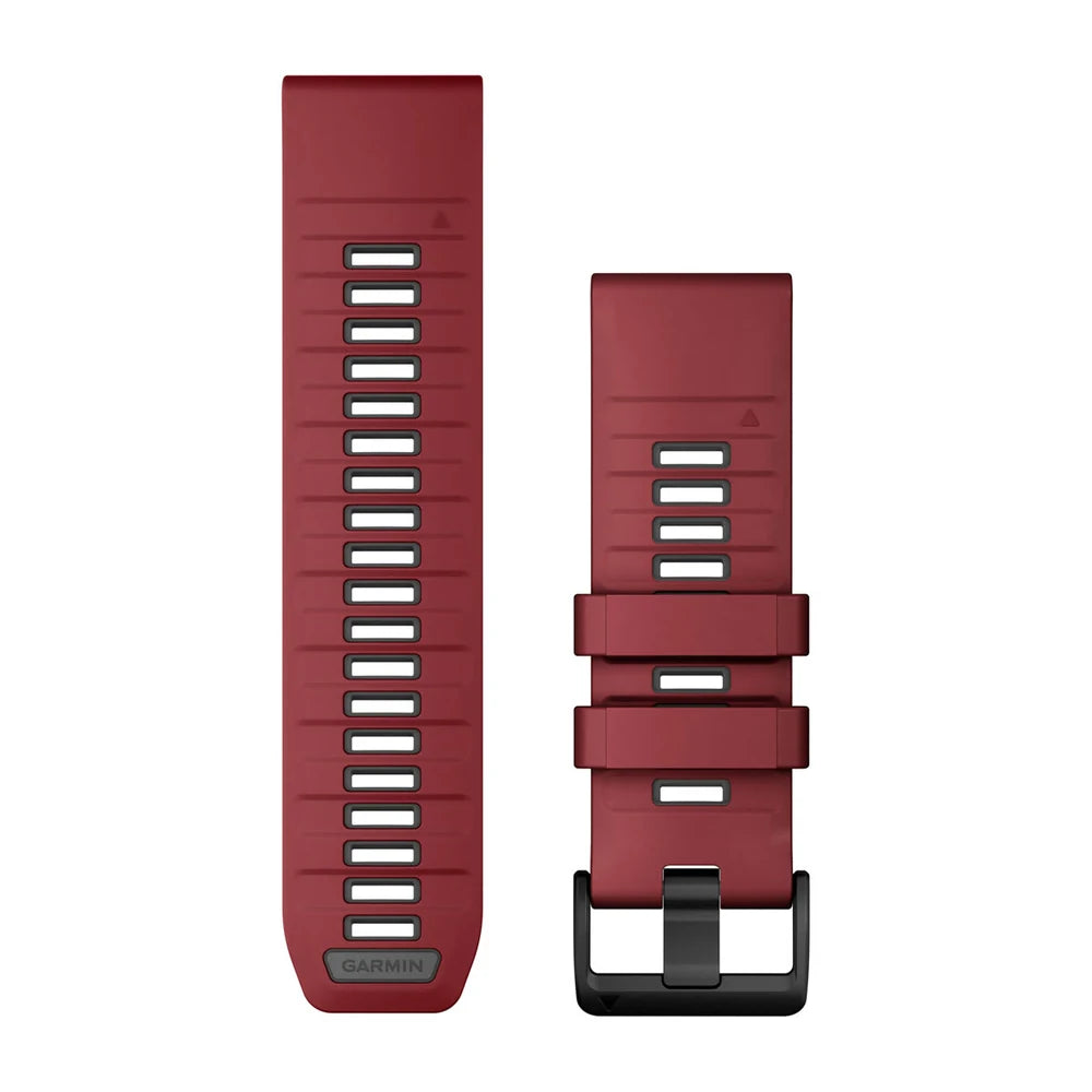 Garmin QuickFit 26 mm silikoniranneke marsalanpunainen/grafiitinharmaa 010-13393-06