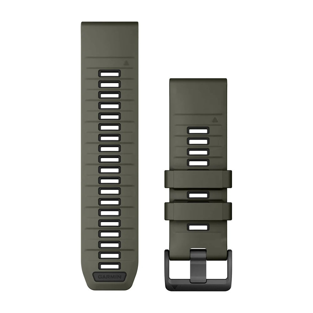 Garmin QuickFit 26 mm silikoniranneke oliivinvihreä/musta 010-13393-12