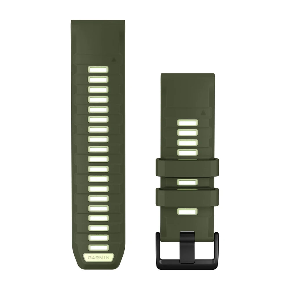 Garmin QuickFit 26 mm silikoniranneke oliivinvihreä/sitruunankeltainen 010-14508-01