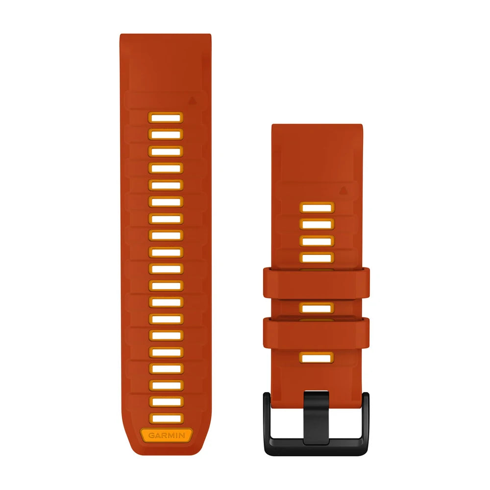 Garmin QuickFit 26 mm silikoniranneke syksyn oranssi/kirkkaanoranssi 010-14508-03