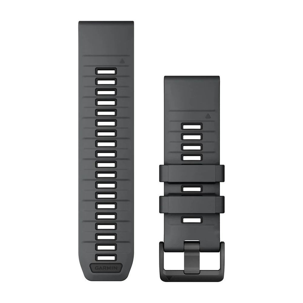 Garmin QuickFit 26 mm silikoniranneke tummanharmaa/musta 010-13393-11