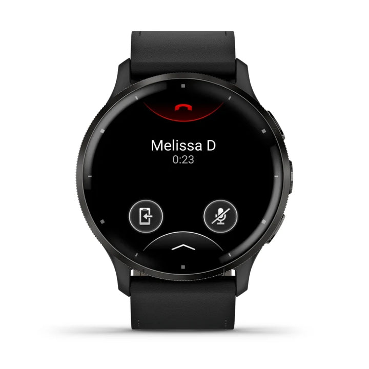 Garmin Venu 3 45 mm musta, nahkaranneke 010-02784-52