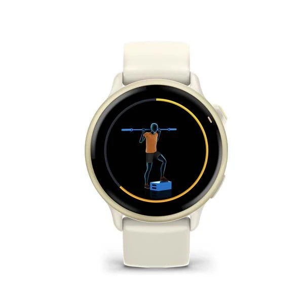 Garmin vívoactive 6 42,2 mm vaalea kulta / luunvalkoinen 010-02985-01