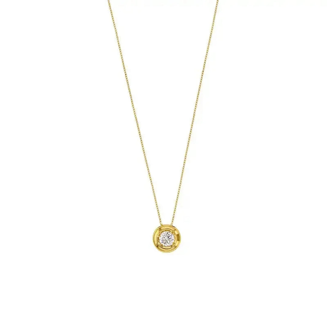 Keltakultainen zirkoniakaulakoru 9K HMN215, 42 cm