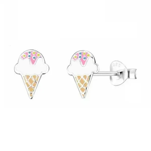 Hopeakorvakorut jäätelötuutti strösselillä Trendi Koru
