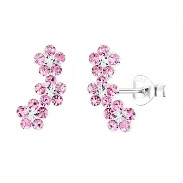 Hopeakorvakorut kolme kukkaa Trendi Koru