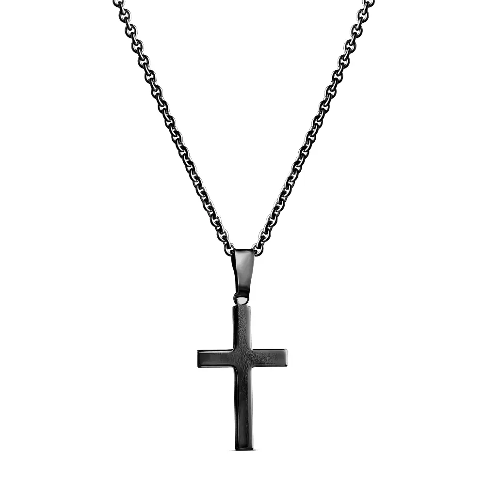 Musta hopeinen rippiristi 4251913500 Top Gold