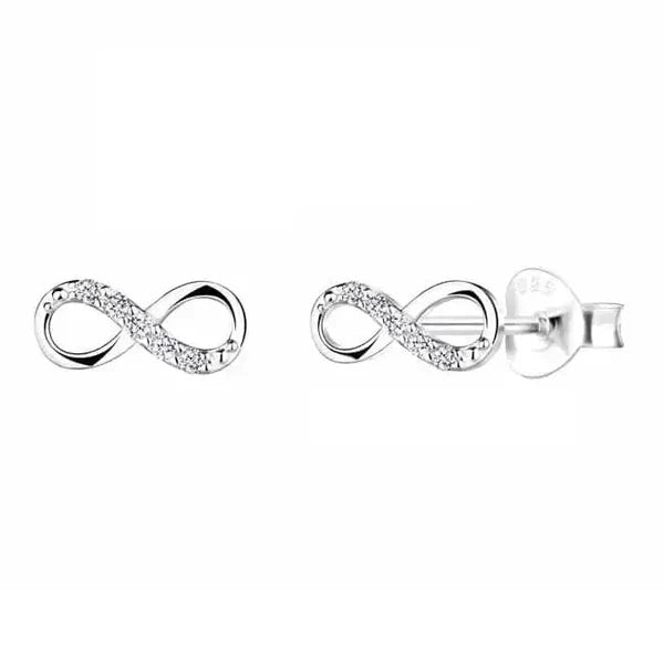 Hopeiset korvakorut infinity-symbolilla Trendi Koru
