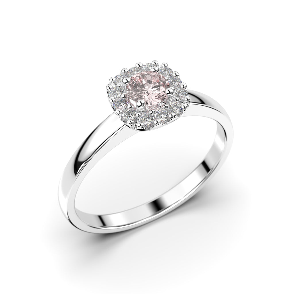 Festive Janette Morganiitti timanttisormus 0,12 ct valkokulta