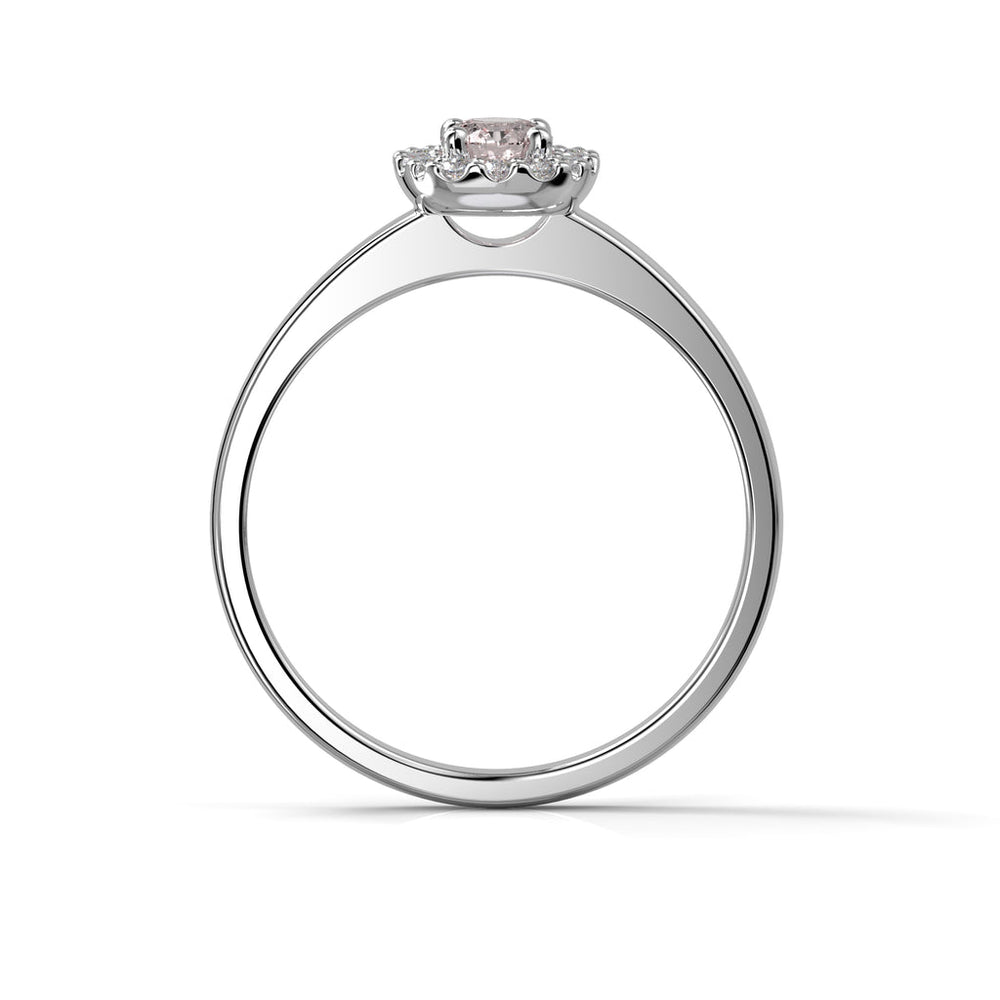Festive Janette Morganiitti timanttisormus 0,12 ct valkokulta