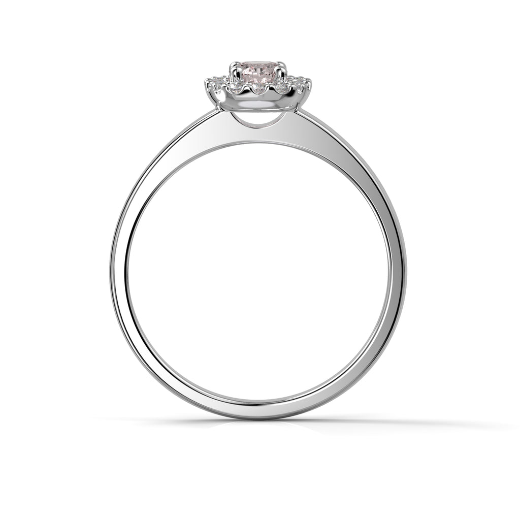 Festive Janette Morganiitti timanttisormus 0,12 ct valkokulta