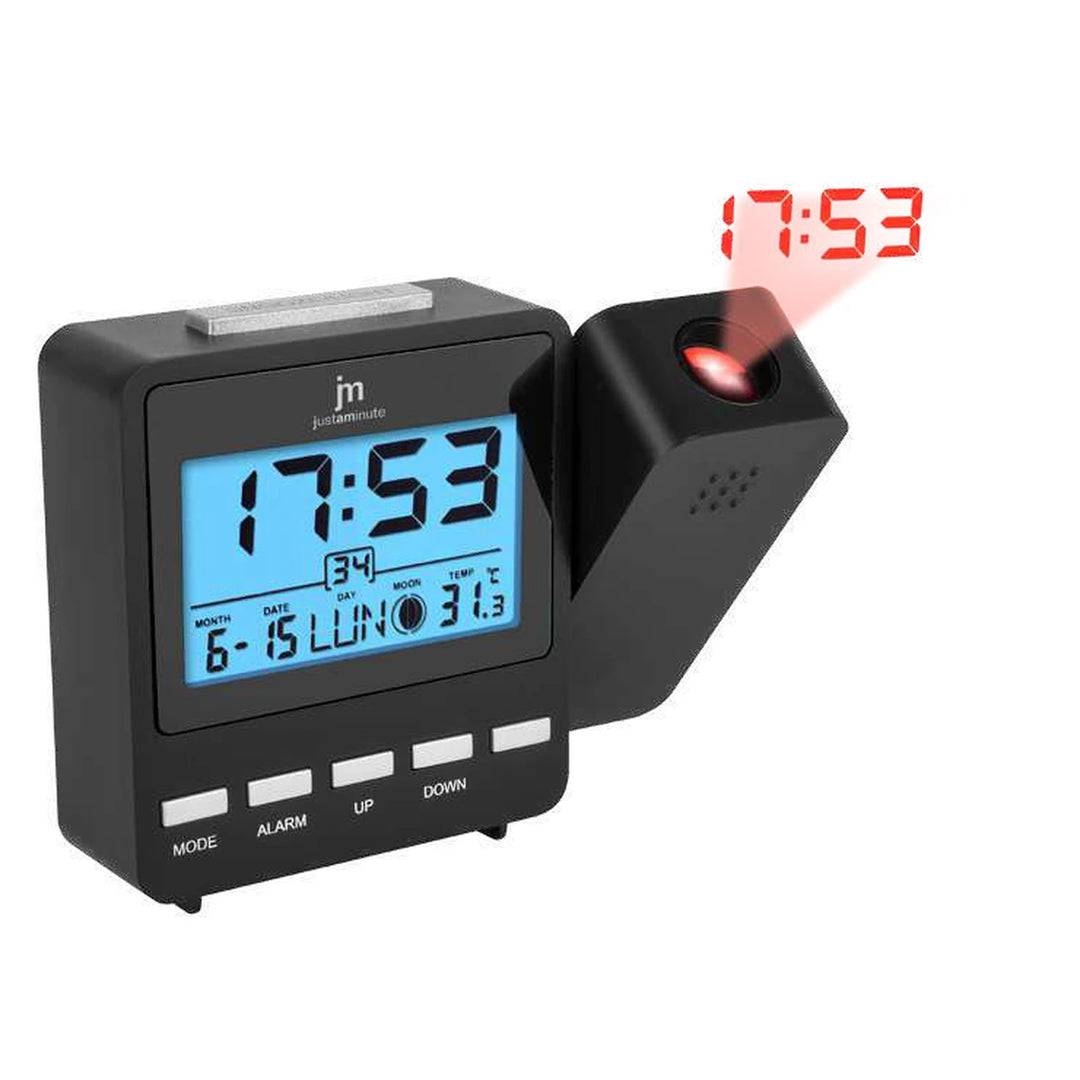 Justaminute JD9710 digitaalinen herätyskello musta