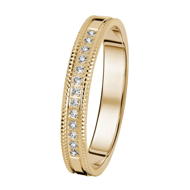 Kohinoor Amelie 0,07 ct timanttisormus keltakulta 14K 033-513K-06 – tuotekuva