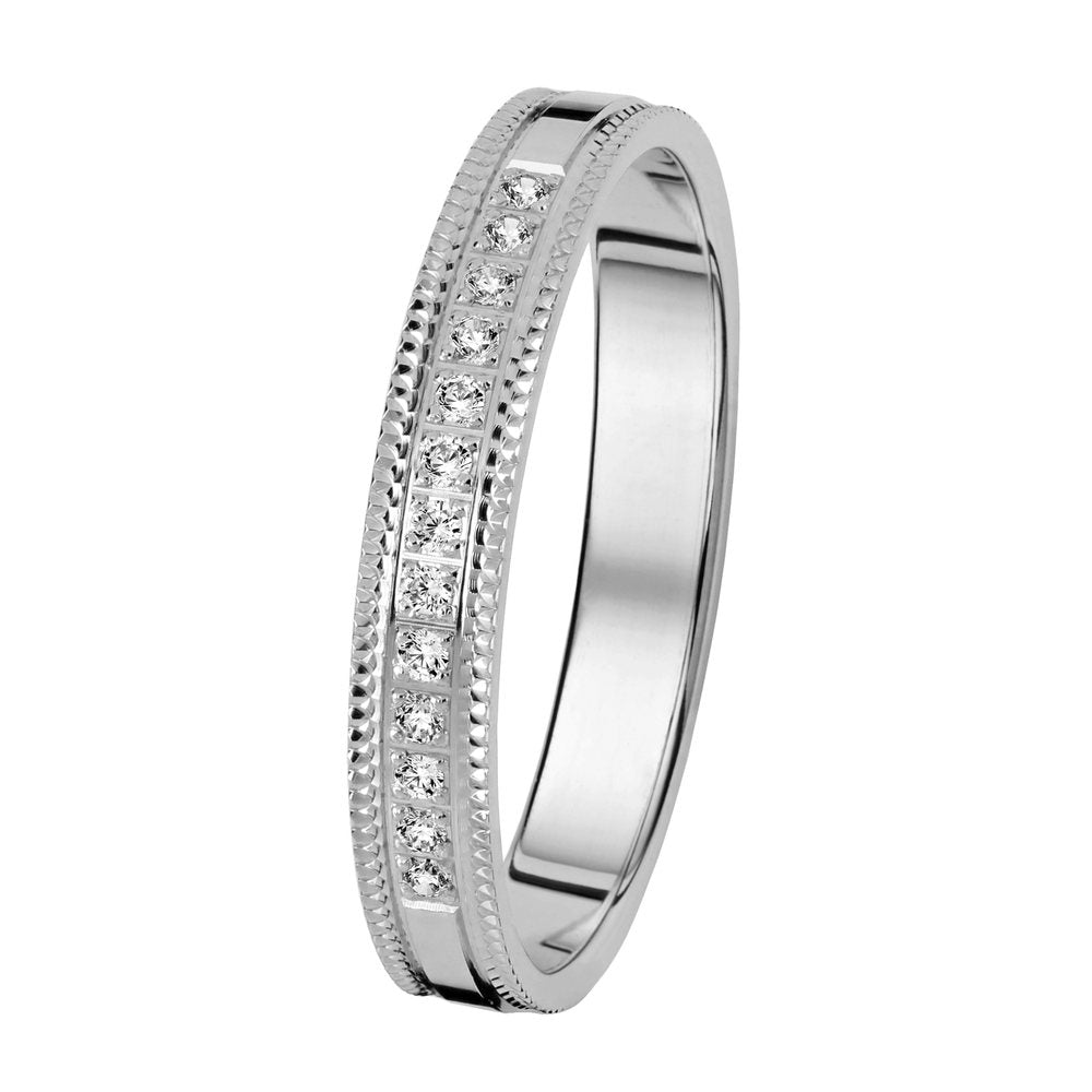 Kohinoor Amelie 0,07 ct timanttisormus valkokulta 14K 033-513V-06 – tuotekuva