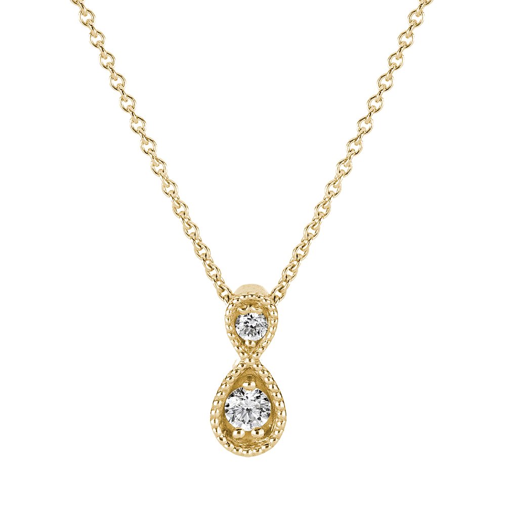 Kohinoor Clara 0,04 ct timanttiriipus keltakulta 14k 123-269-04 – tuotekuva
