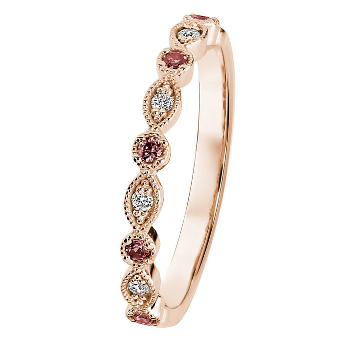 Kohinoor Clara 0,04 ct timanttisormus punakulta 14K 033-269P-04 – tuotekuva