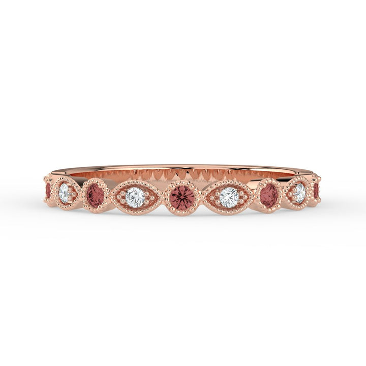 Kohinoor Clara 0,04 ct timanttisormus punakulta 14K 033-269P-04 – tuotekuva 3
