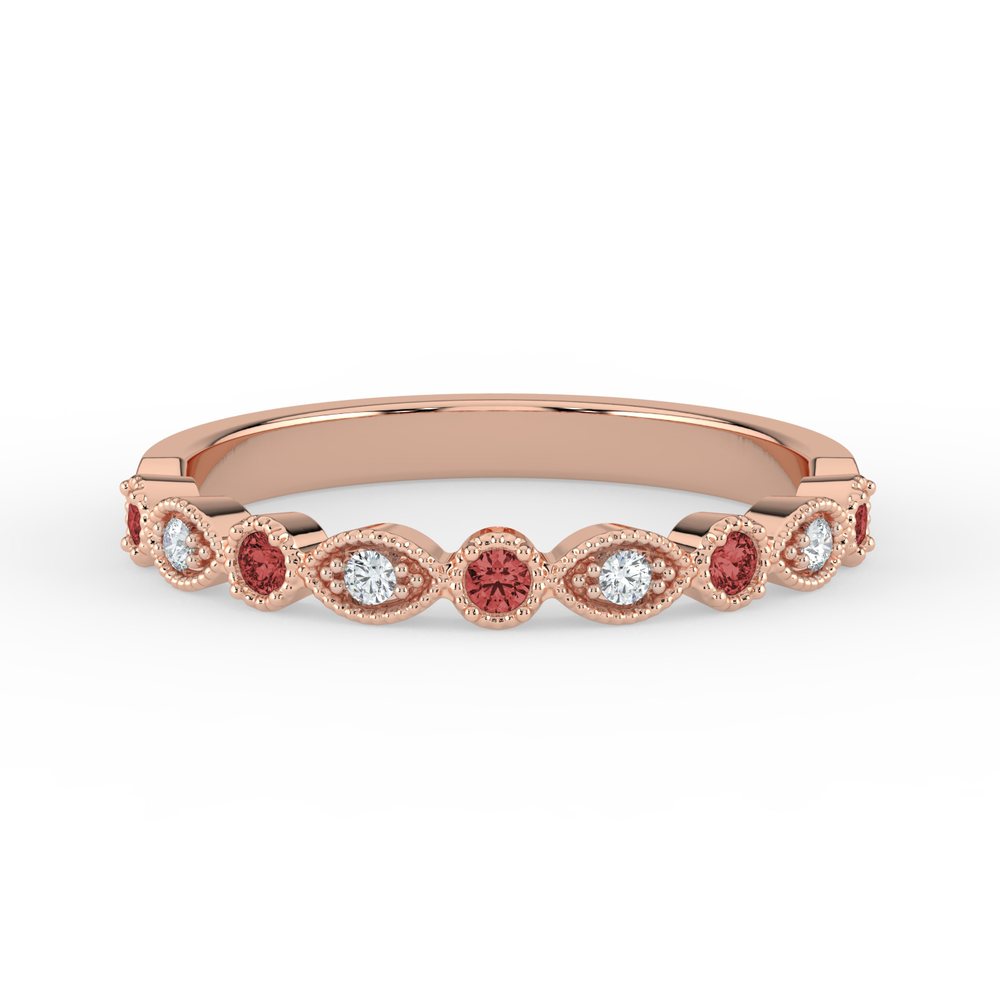 Kohinoor Clara 0,04 ct timanttisormus punakulta 14K 033-269P-04 – tuotekuva 4