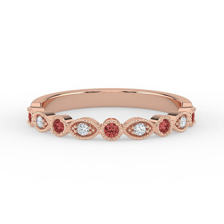 Kohinoor Clara 0,04 ct timanttisormus punakulta 14K 033-269P-04 – tuotekuva 4