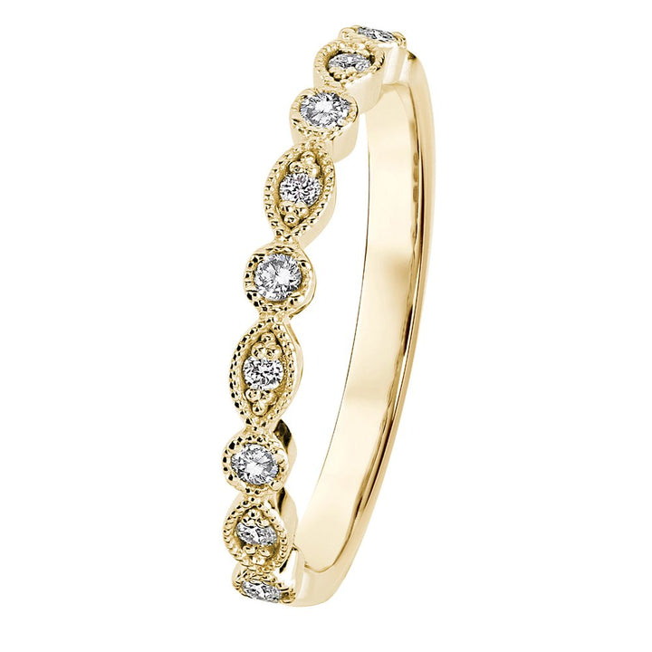 Kohinoor Clara 0,12 ct timanttisormus keltakulta 14K 033-269-10 – tuotekuva