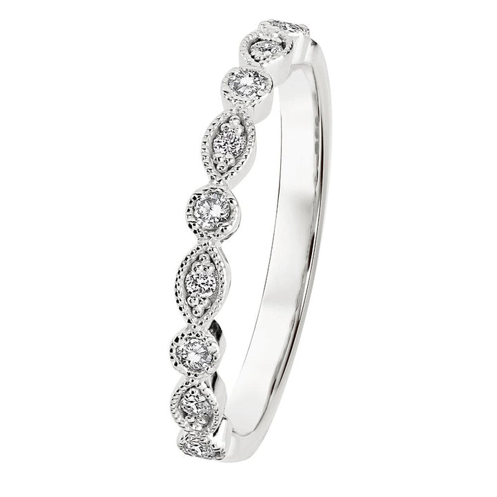 Kohinoor Clara 0,12 ct timanttisormus valkokulta 14K 033-269V-10 – tuotekuva