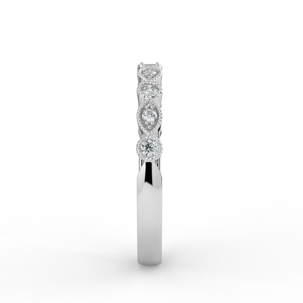 Kohinoor Clara 0,12 ct timanttisormus valkokulta 14K 033-269V-10 – tuotekuva 6