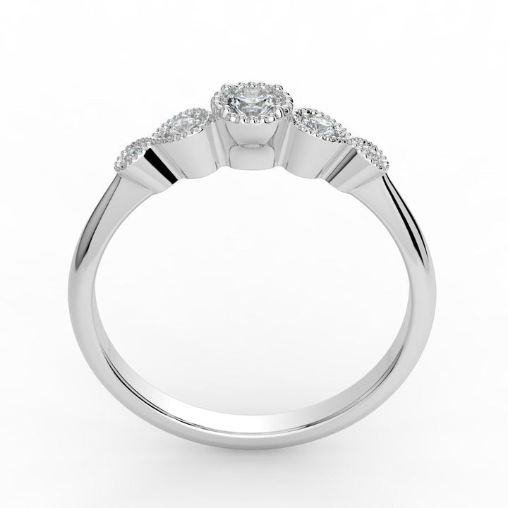 Kohinoor Clara 0,13 ct timanttisormus valkokulta 14K 033-269V-13 – tuotekuva 5