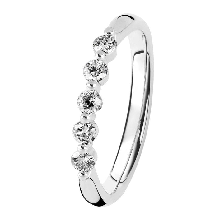 Kohinoor Dahlia 0,25 ct timanttisormus valkokulta 14K 033-232V-25 – tuotekuva