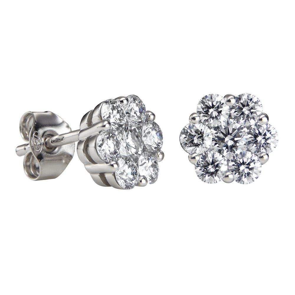 Kohinoor Dahlia 0,80 ct timanttikorvakorut valkokulta 18k 944-232V-80B4 – tuotekuva