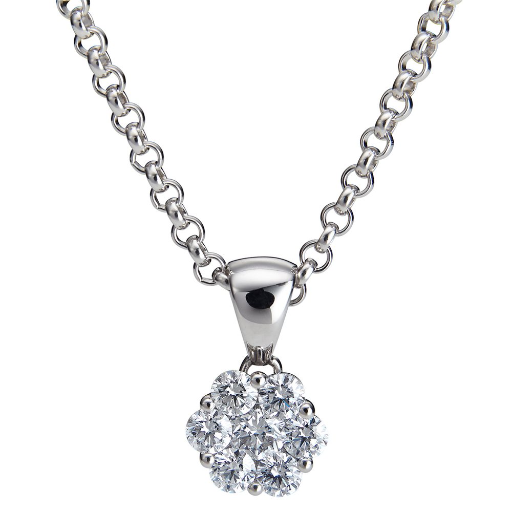 Kohinoor Dahlia 0,80 ct timanttiriipus valkokulta 18k 923-233V-80B4 – tuotekuva