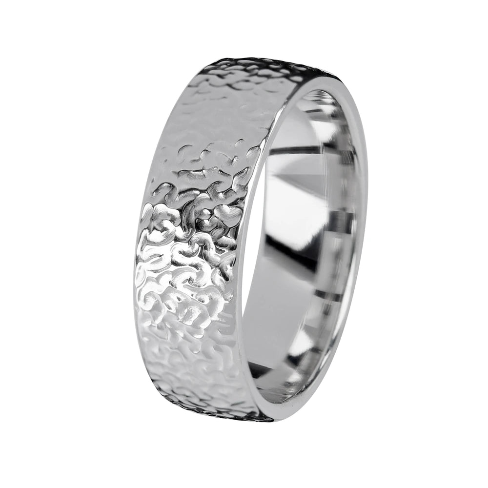 Kohinoor Duetto Frost kihlasormus 7 mm valkokulta