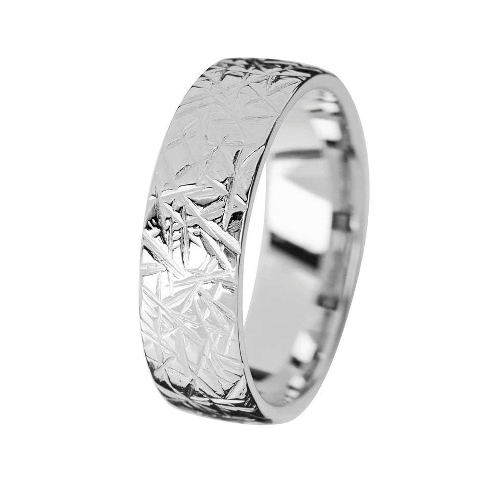 Kohinoor Duetto Ice kihlasormus 7 mm valkokulta