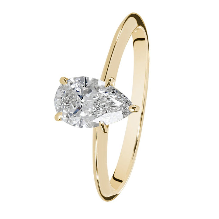 Kohinoor Ella 0,81 ct laboratoriotimanttisormus keltakulta 14K 983A-622-81B3L – tuotekuva