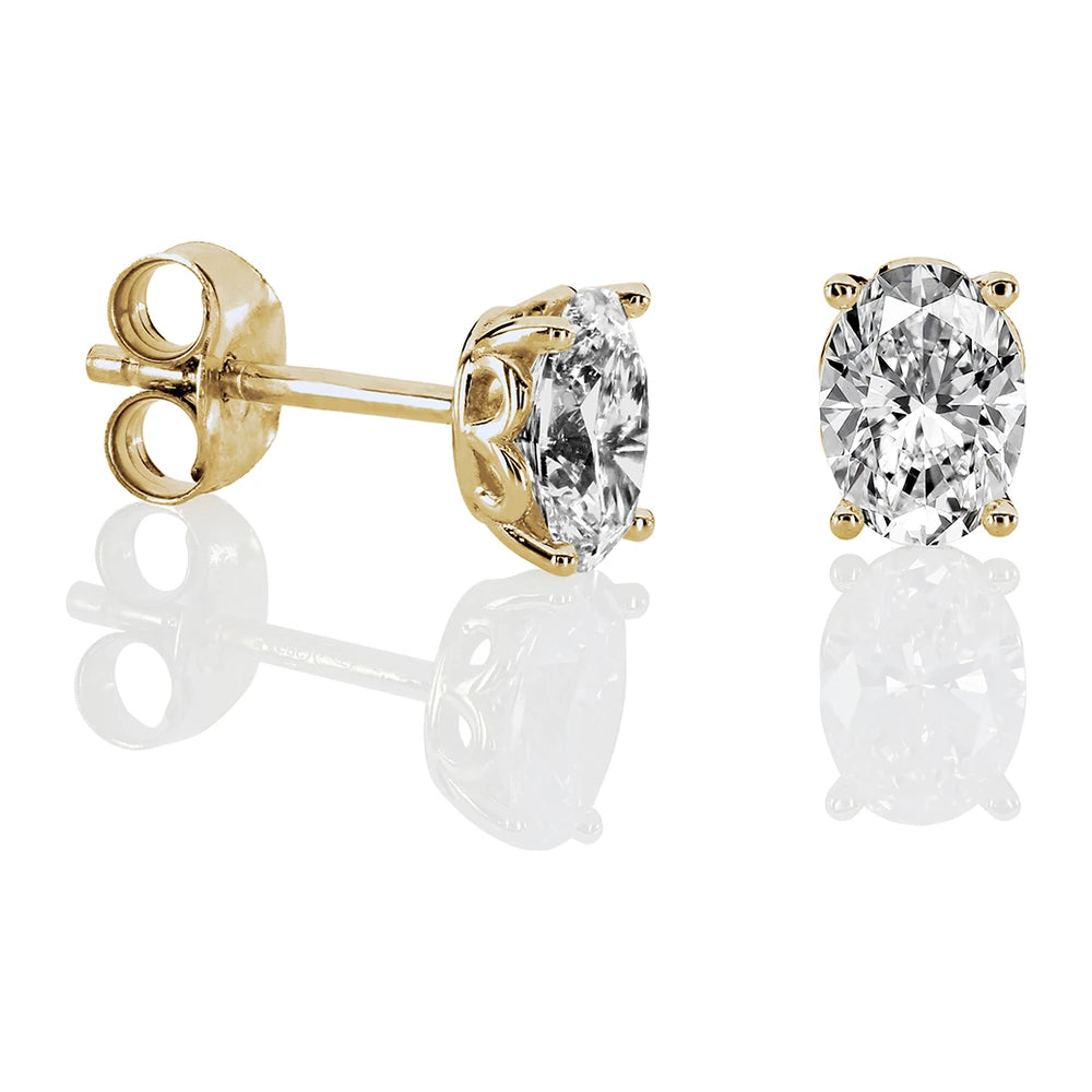 Kohinoor Ellen 1,00 ct laboratoriotimanttikorvakorut keltakulta 14K 143L-818K-100