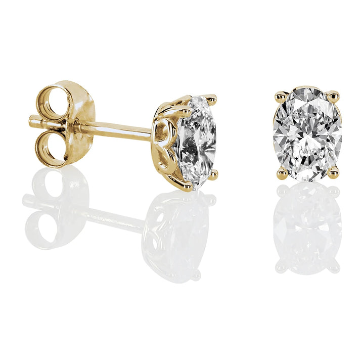 Kohinoor Ellen 1,00 ct laboratoriotimanttikorvakorut keltakulta 14K 143L-818K-100