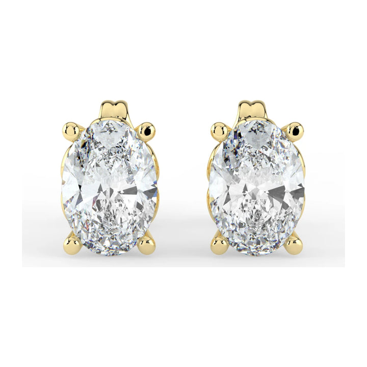 Kohinoor Ellen 1,00 ct laboratoriotimanttikorvakorut keltakulta 14K 143L-818K-100 – lisäkuva