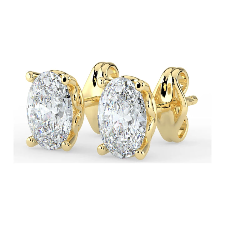 Kohinoor Ellen 1,00 ct laboratoriotimanttikorvakorut keltakulta 14K 143L-818K-100 – lisäkuva