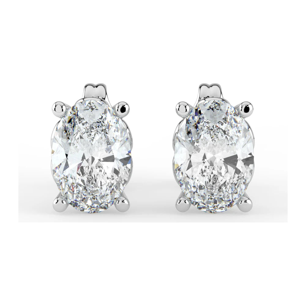 Kohinoor Ellen 1,00 ct laboratoriotimanttikorvakorut valkokulta 14K 143L-818V-100 – lisäkuva