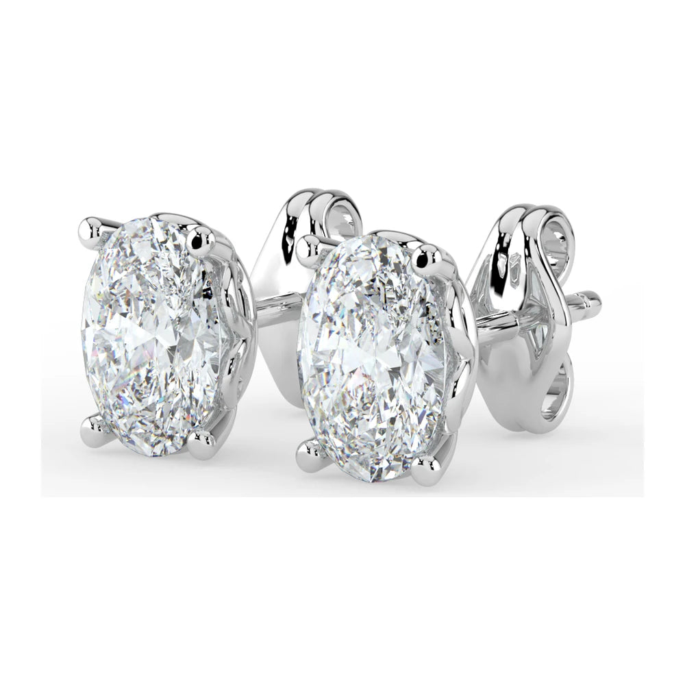 Kohinoor Ellen 1,00 ct laboratoriotimanttikorvakorut valkokulta 14K 143L-818V-100 – lisäkuva