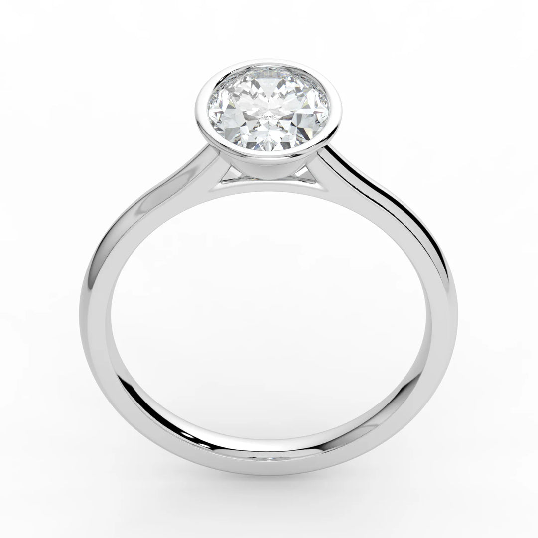 Kohinoor Ellen Bezel 1,00 ct laboratoriotimanttisormus valkokulta 033L-818V-100 – kuva 5